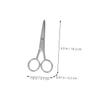 VICASKY 4pcs Tip Stainless Scissors for Eyebrow and Facial Hair Trimming Compact Grooming Tool for Safe and Precise Use Go view 2