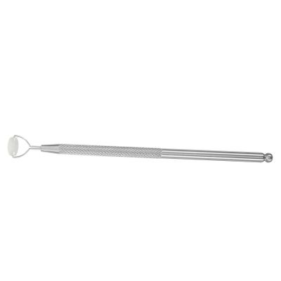 Jade Rolling Massager for Face and Nose, Stainless Steel Silver
