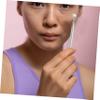 Jade Rolling Massager for Face and Nose, Stainless Steel Silver view 3