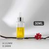 30ml Inverted Cone Glass Dropper Bottles with Aluminum-clad Dropper Cap with Glass Pipette with Threaded 20/410 for Essential Oils, Leak Proof Travel Bottles, Set of 12 (Silver white) view 3