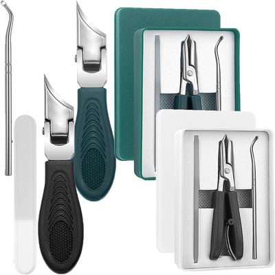 2025 Eagle Beak Nail Clippers, Three Sets of Eagle Beak Beveled Nail Clippers, Eagle Beaks Bevel Nails Clippers, Eagle Beaks Angled Nails Clippers (Black+Green)