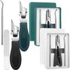 2025 Eagle Beak Nail Clippers, Three Sets of Eagle Beak Beveled Nail Clippers, Eagle Beaks Bevel Nails Clippers, Eagle Beaks Angled Nails Clippers (Black+Green) view 1