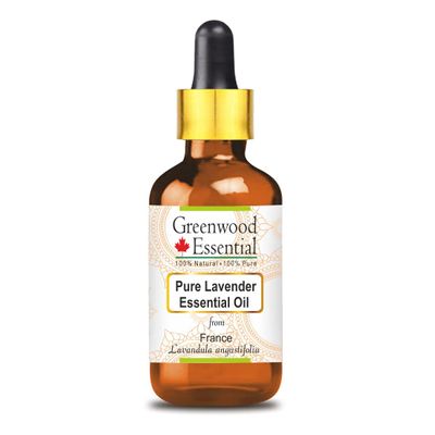 Greenwood Essential Pure Lavender Essential Oil (Made in France) (Lavandula angustifolia) with Glass Dropper Steam Distilled 120ml (4 oz)