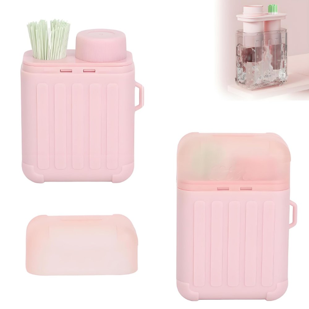 Ear Piercing Cleaning Kit, Piercing Cleaner, Disposable Aftercare Care Solution, With 240PCS Cleaner Floss & 15ml Cleaning Solution for Women Men (Rose flavor)
