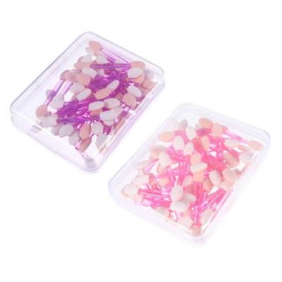 HONMEET 100pcs Double-ended Eye Shadow Applicators Makeup Brushes Non Sponge Tips for Travel Parties Weddings and Daily Use