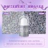 HOSAILY Roll-on Holographic Body Glitter Gel for Face Hair, Chameleon Color Changing Glitter Gel Under Light, Chunky Mermaid Sequins Festival Party Rave Accessories Shimmer Makeup (17# Silver) view 4