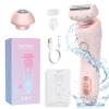 Electric Shaver for Women, Silk Glide Pro Shaver, 2 in 1 Wet & Dry Waterproof Electric Razors with Removable Head, Bikini Trimmer for Women for Leg Arm Underarm Bikini Area (Pink) view 1
