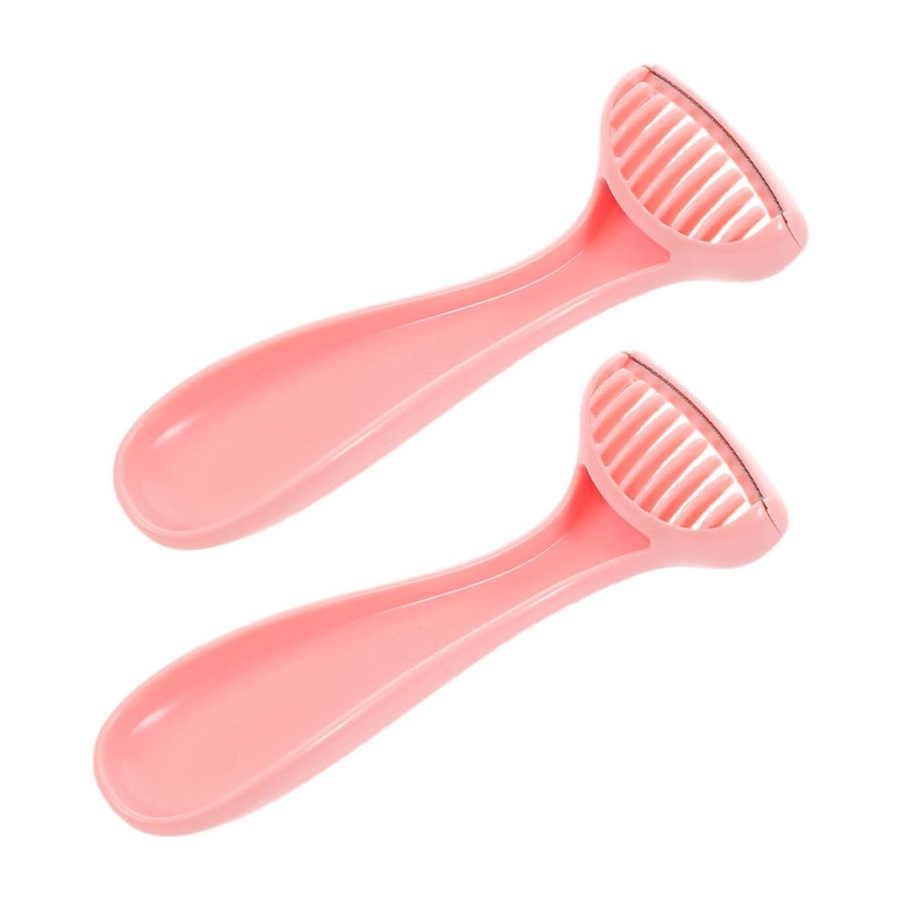 DEARMAMY 2pcs Facial Hair Removal Knife for Women Painless Hair Remover Tool Women's Razors for Legs Underarms and Bikini Trim