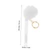 CALLARON 5pcs Eyelash Brush Tubes Keychain Mascara Bottles Soft Applicators for Eyelash Extensions and Eyebrow Grooming Portable Makeup Tools view 2