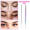 2 Pcs Lash Lift Tools, 2 in 1 Lash Lift Rods Stainless Steel Lashs Perming Brush Professional Eyelash Separator Tool with Comb for Eyebrow Perming Tinting Curling Lashs Extension Supplies view 3