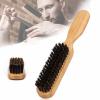 Beard Comb - Soft Bristles Beard Brush | Eco-Friendly Materials Beard Straightener | Beard Grooming Tool Suitable for Reduce Itchiness and Eliminate Tangles view 2