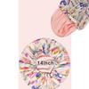 2pcs Genergy Luxury Shower Cap For Women Satin Lined Waterproof Adjustable Baths Bonnet Reusable Extra Large Double Layers And Reversible Elastic Shower Cap view 2