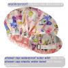 2pcs Genergy Luxury Shower Cap For Women Satin Lined Waterproof Adjustable Baths Bonnet Reusable Extra Large Double Layers And Reversible Elastic Shower Cap view 3