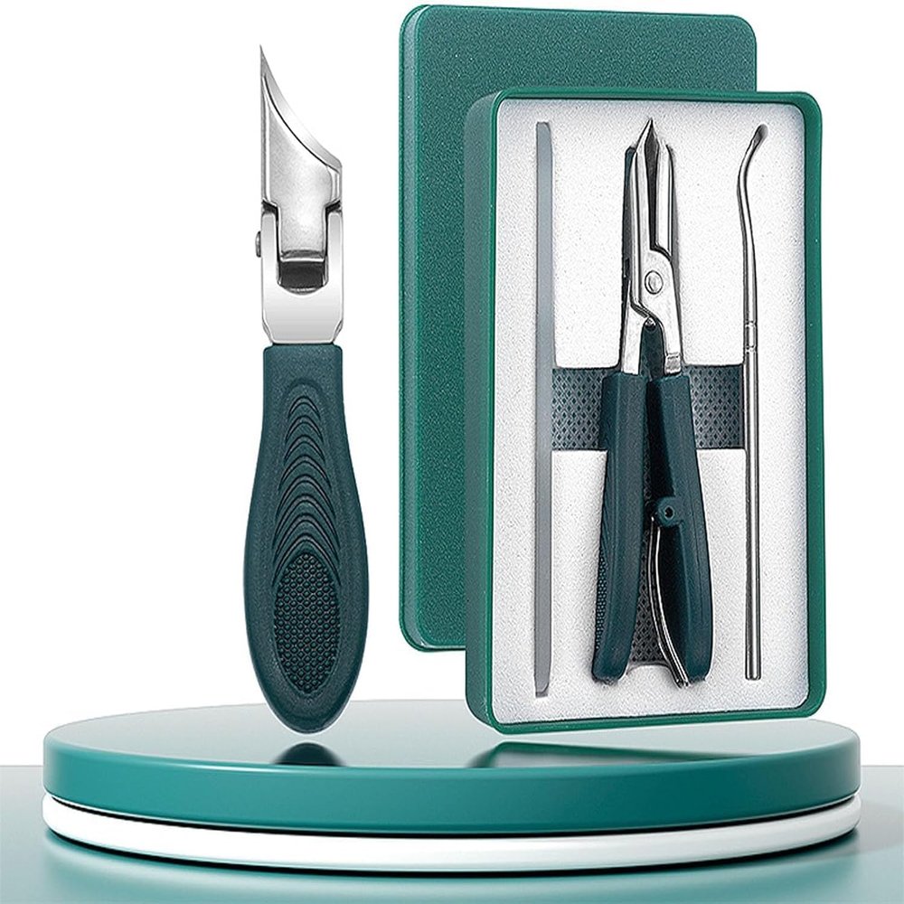 2025 Eagle Beak Nail Clippers, Three Sets of Eagle Beak Beveled Nail Clippers, Eagle Beaks Bevel Nails Clippers, Eagle Beaks Angled Nails Clippers (Green)