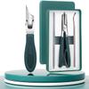 2025 Eagle Beak Nail Clippers, Three Sets of Eagle Beak Beveled Nail Clippers, Eagle Beaks Bevel Nails Clippers, Eagle Beaks Angled Nails Clippers (Green) view 1