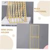 CALLARON Wooden Hair Extension Hanger Rack Multi-Functional Wall-Mounted Hair Braiding Stand for Home Use Adjustable Length Includes Thread Holder and Braiding Enthusiasts view 3