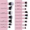 111 Makeup Brushes Set 22 Pcs Makeup Kit With Case Premium Soft Synthetic Hair Foundation Brush Concealer Brush Eyeshadow Brush Transparent Make up Brushes Set With Beauty puff (Pink+Black, 22pcs) view 3