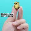 Foldable Mini Nail Clippers, Keychain Nail Clipper, Owl-Shaped Tiny Nail Clippers, Owl Nail Clipper with Nail File, Portable Travel Keychain Clippers for Easy Nail Trimming Anywhere (B-Grey-red) view 4