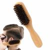 Beard Comb - Soft Bristles Beard Brush | Eco-Friendly Materials Beard Straightener | Beard Grooming Tool Suitable for Reduce Itchiness and Eliminate Tangles view 1