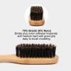 Beard Comb - Soft Bristles Beard Brush | Eco-Friendly Materials Beard Straightener | Beard Grooming Tool Suitable for Reduce Itchiness and Eliminate Tangles view 2