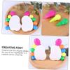 Housoutil 2sets Foot Shape Highlighter Pens Highlighter Pen Markers Chisel Tip Markers for Boys and Girls and Adults view 3