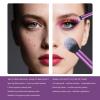 111 Makeup Brushes Set 22 Pcs Makeup Kit With Case Premium Soft Synthetic Hair Foundation Brush Concealer Brush Eyeshadow Brush Make up Brushes Set With Beauty puff (Purple, 22pcs) view 2