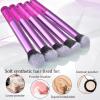 111 Makeup Brushes Set 22 Pcs Makeup Kit With Case Premium Soft Synthetic Hair Foundation Brush Concealer Brush Eyeshadow Brush Make up Brushes Set With Beauty puff (Purple, 22pcs) view 4