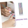 CALLARON 6pcs Stainless Steel Cuticle Pusher and Scraper Set Professional Nail Tools for Manicure and Pedicure Ergonomic Design for Easy Polish Removal Durable and Reliable for Home Salon view 3