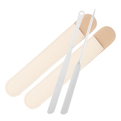 AUTSUPPL Makeup Palette Mixer Stainless Steel Makeup Spatula Blending Brush for Powder Foundation Eye Shadow Lipstick Beauty Tool