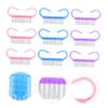 Healvian 30pcs Nail Dust Brushes Portable Nail Clean Brush for Manicure Supplies Small Practical Easy to Use for Cleaning Stains and Dust Pink Purple Blue view 4