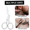 CALLARON 2pcs Eyebrow Scissor Set Women Brow Grooming Brush Comb for Trimming Styling view 4