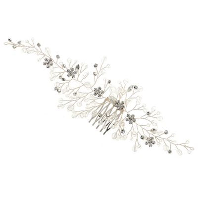 Beaupretty Bride Wedding Hair Piece Rhinestone Hair Side Comb Elegant Bridal for Women for Weddings Proms and Special Occasions