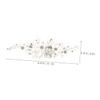 Beaupretty Bride Wedding Hair Piece Rhinestone Hair Side Comb Elegant Bridal for Women for Weddings Proms and Special Occasions view 2
