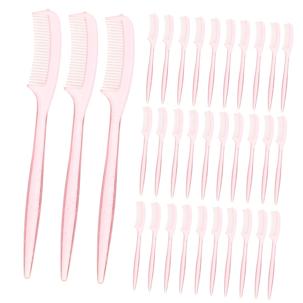 VICASKY 100pcs Mini Eyelash Extensions and Eyebrow Comb Ergonomic Design for Easy Separation and Styling Portable Makeup Tool for Professional Use