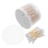 Alipis 500PCS Double-Headed Cotton Swabs for Baby Ear Cleaning Makeup Removal and Cosmetic Use Soft Cotton Tips on Wooden Sticks for Travel and Piercing Aftercare view 1