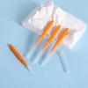 20 PCS Shower Head Cleaning Brush Small Hole, Orange Shower Head Cleaner Picks, Anti-Clogging Small Hole Cleaning Brushes for Showerhead Nozzle view 3