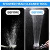 20 PCS Shower Head Cleaning Brush Small Hole, Orange Shower Head Cleaner Picks, Anti-Clogging Small Hole Cleaning Brushes for Showerhead Nozzle view 4