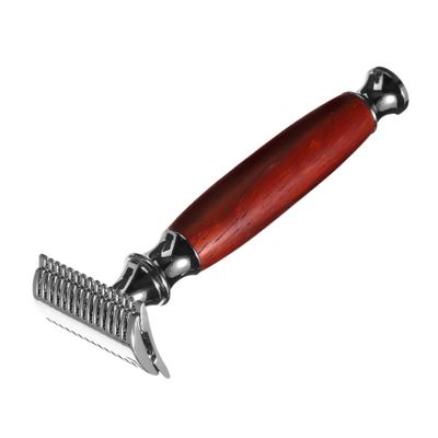 PACKOVE Daily Use Vintage Manual Shaver Tool for Men Ergonomic Handle Safety Close Comfortable Shave for Beard Grooming Hair Trimming Design