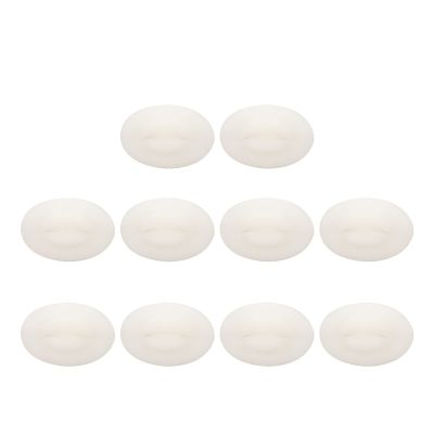 Silicone Lips, Model Soft Silicone Practice Lips, 10PCS Mouth Opening Design with Teeth for Semi Permanent Makeup Practice Teaching Display (Semi Transparent White)