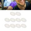 Silicone Lips, Model Soft Silicone Practice Lips, 10PCS Mouth Opening Design with Teeth for Semi Permanent Makeup Practice Teaching Display (Semi Transparent White) view 2