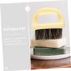 Healvian 2pcs Boar Bristle Beard Brush for Grooming and Hair Removal Handheld Portable Tool for Men for Styling and Exfoliating Facial Hair Neck and Ear Cleanup view 4