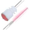 Healeved 10pcs Quality Material Eyelash Tube Brush Portable Diamond Decor Eyebrow Spoolie for Natural Finish Makeup view 4