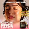 Beef Tallow for Skin  Face & Body Balm to Strengthen Skin Barrier, Hydrating & Soothing with Grass-Fed Beef Tallow, Manuka Honey, Almond Oil & Light Citrus Scent (3.38oz) view 2