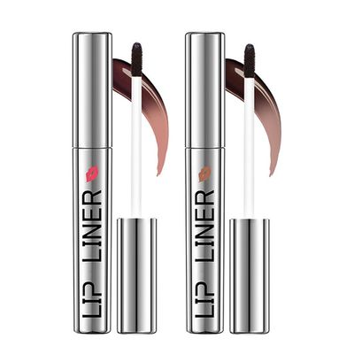 HANJILIAN 2PC Pipe-off lip liner stain,light brown/dark brown/burgundy long-lasting,line tattoo high-color Tint,Smudge-Proof,Waterproof,Nude Matte Tint,Non-Fading, Full Coverage(#1+#3)