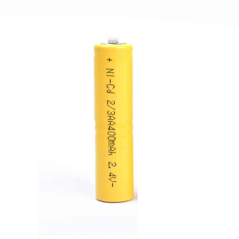 AIQFMNFC Cycles Rechargeable 2.4V AA 400Mah 2/3 Aa 2.4V Rechargeable with Soldering Tab for Electric Shaver Razor Led Light 2/3Aa 1PCS