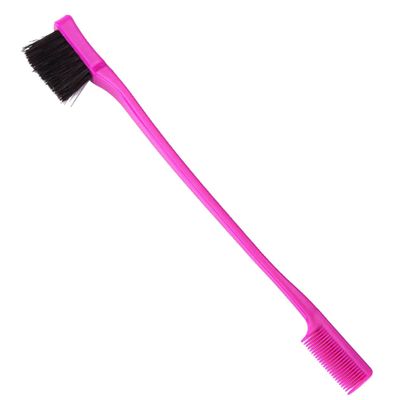 PartyKindom 3pcs Double-head Eyebrow Brush Comb Grooming Tool Smooth Edges Boys and Girls-friendly Rosy