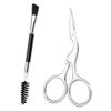 SAFIGLE 2pcs Professional Eyebrow Grooming Tools Set Comb Brush and Scissor Kit for Women and Girls view 1