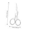 SAFIGLE 2pcs Professional Eyebrow Grooming Tools Set Comb Brush and Scissor Kit for Women and Girls view 2