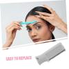PACKOVE 5pcs Replacement Blades for Eyebrow Trimmer Hair Remover Replacement Heads Stainless Steel for Men and Women view 3