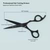Barber Kit  6.5 Professional Hair Cutting Scissors Set & Thinning Scissors with Razor, Comb & Case | SHARPGLAM DuoEdge  Titanium Black Finish view 4